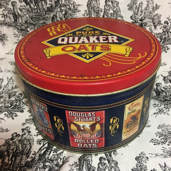 Quaker Oaks Round Tin - Picture 1 of 9